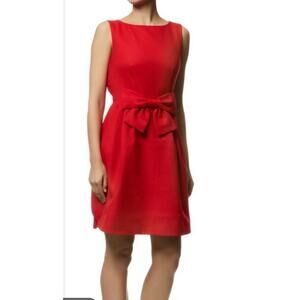 Ted Baker Nuhad Dress with Front Bow detail, Red, Size 8 (Ted Baker 3)